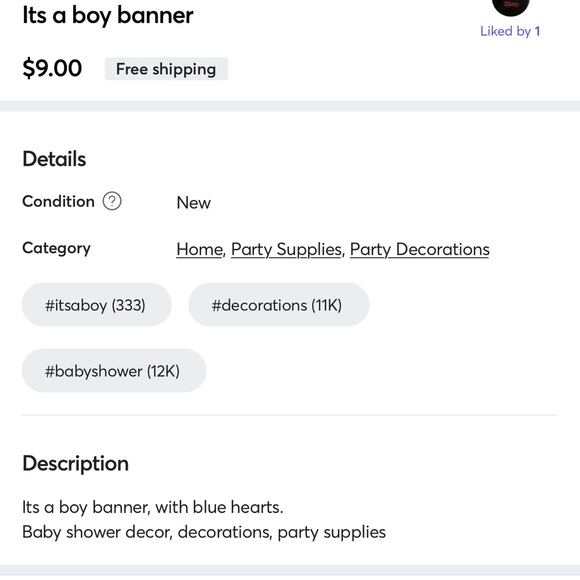 “It’s a boy” banner - Picture 5 of 5